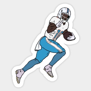 Tyreek Hill Peace Sign Celebration Sticker